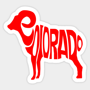 Colorado Big Horn Sticker